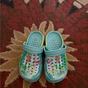 Joy bees Kids tye dye Clogs 10/11 Preloved in good condition
